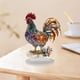 thumbnail image 4 of Adorno de animal de gallo de la suerte, adorno de decoración de escritorio de acrílico plano 2D for el hogar y la Oficina, 4 of 5