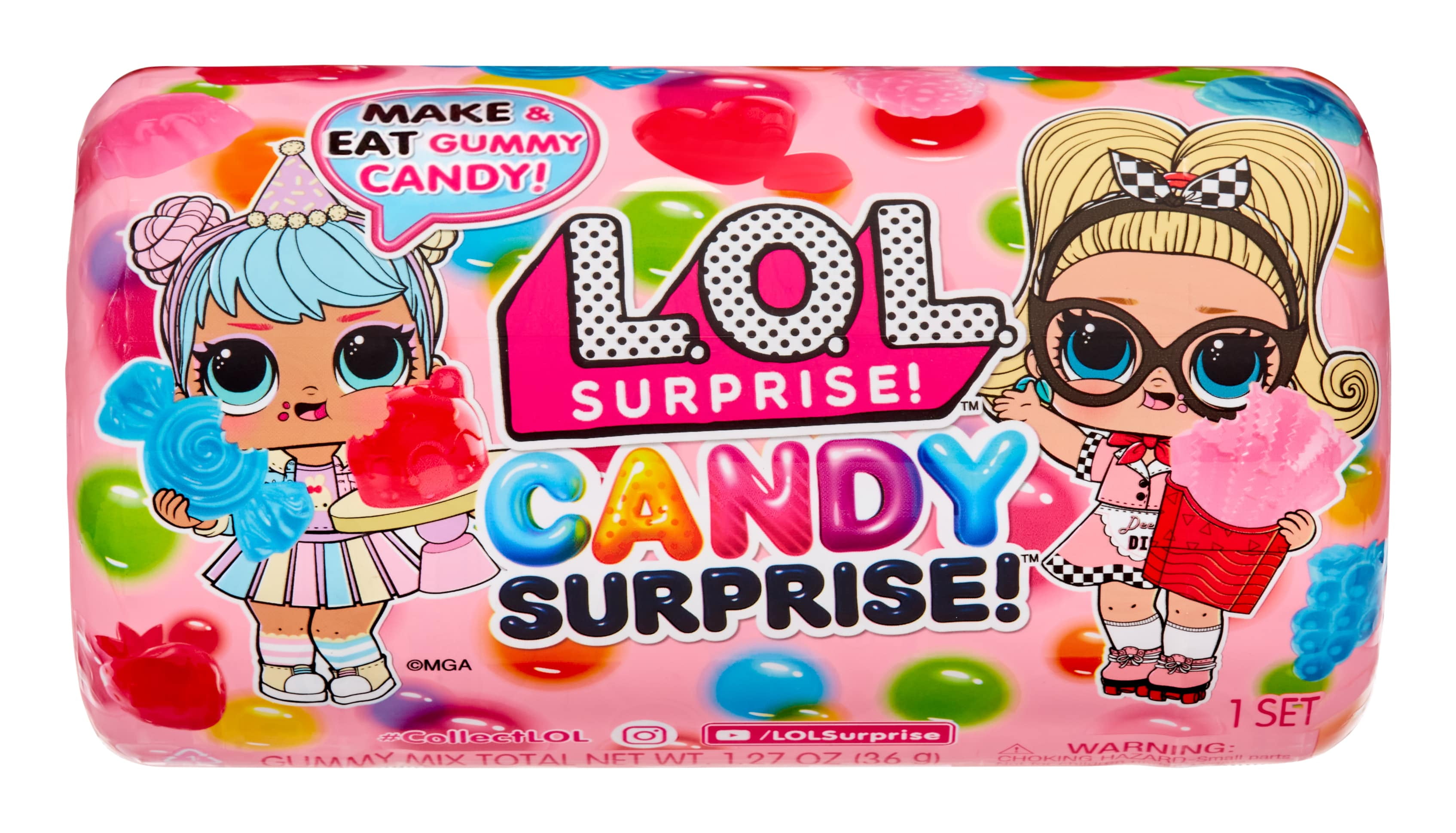 LOL Surprise Candy Surprise Tot Doll with DIY Gummie, Edible Candy, Ages 4+