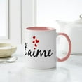 thumbnail image 6 of CafePress - Je Taime, I Love You, French Word Art Mugs - 11 oz Ceramic Mug - Novelty Coffee Tea Cup, 6 of 6