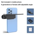 thumbnail image 1 of Smartphone Camera Mirror Reflection Clip Kit: Adjustable HD Glass Selfie Reflector for All Phones, Sturdy & Portable Tool for Outdoor Travel Photography, Vlogging & Content Creation, 1 of 8
