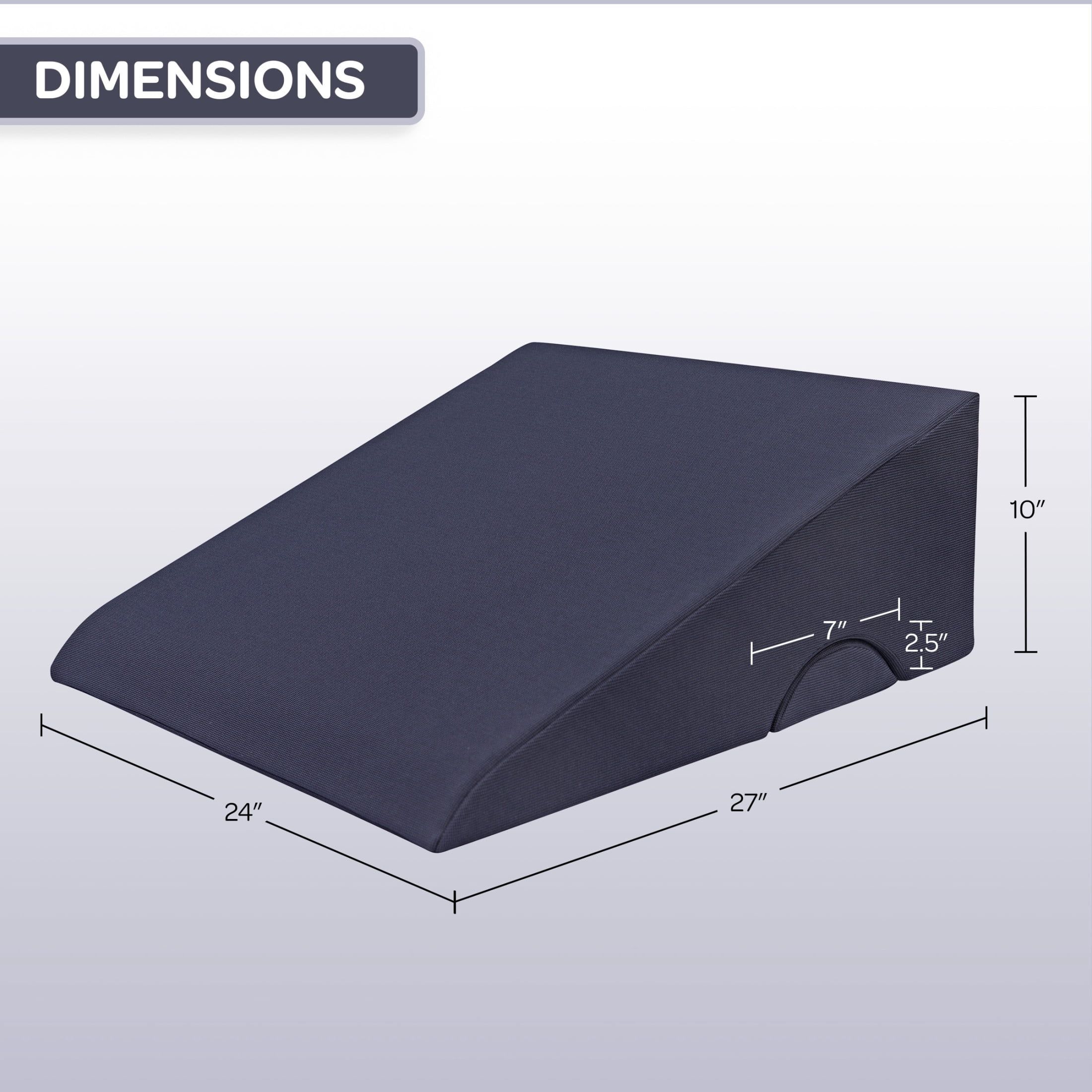 Lavish Home Memory Foam Wedge Pillow for Back Pain, Snoring and Acid Reflux