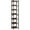 Rustic Brown & Black, variant on Spaco 7-Tier Corner Shelf, 78.7" Narrow Bookshelf Corner Bookcase, Bookshelf for Indoor, White
