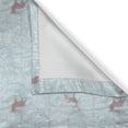 thumbnail image 5 of Ambesonne Deer Grommet Curtain, Forest in the Winter Trees, 50" x 72", Bluegrey Dried Rose, 5 of 6