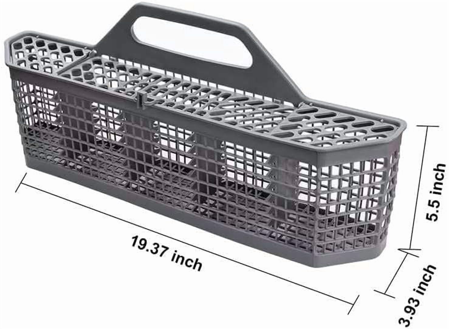 Universal Dishwasher Cutlery Basket Replacement WD28X10128 Dishwasher Utensil Silverware Basket, Compatible with Part No. AH959351, EA959351, PS959351, WD28X10127, WD28X10132