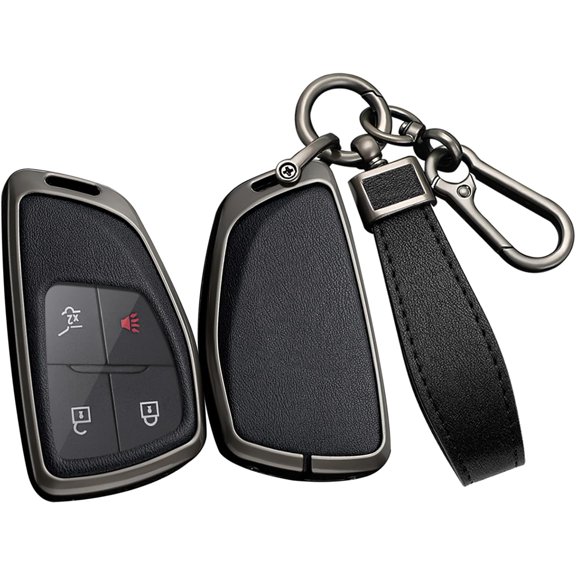 Key Fob Cover Compatible with Buick Enclave Encore Envision Avenir Honda Prologue 2024-2025 Keychain Case Holder Protector,A-Black
