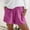 Hot Pink, variant on Zynviq Shorts for Women Plus Size Elastic Waist Athletic Pleated Solid Wide Leg Sweatshorts Shorts Women XL