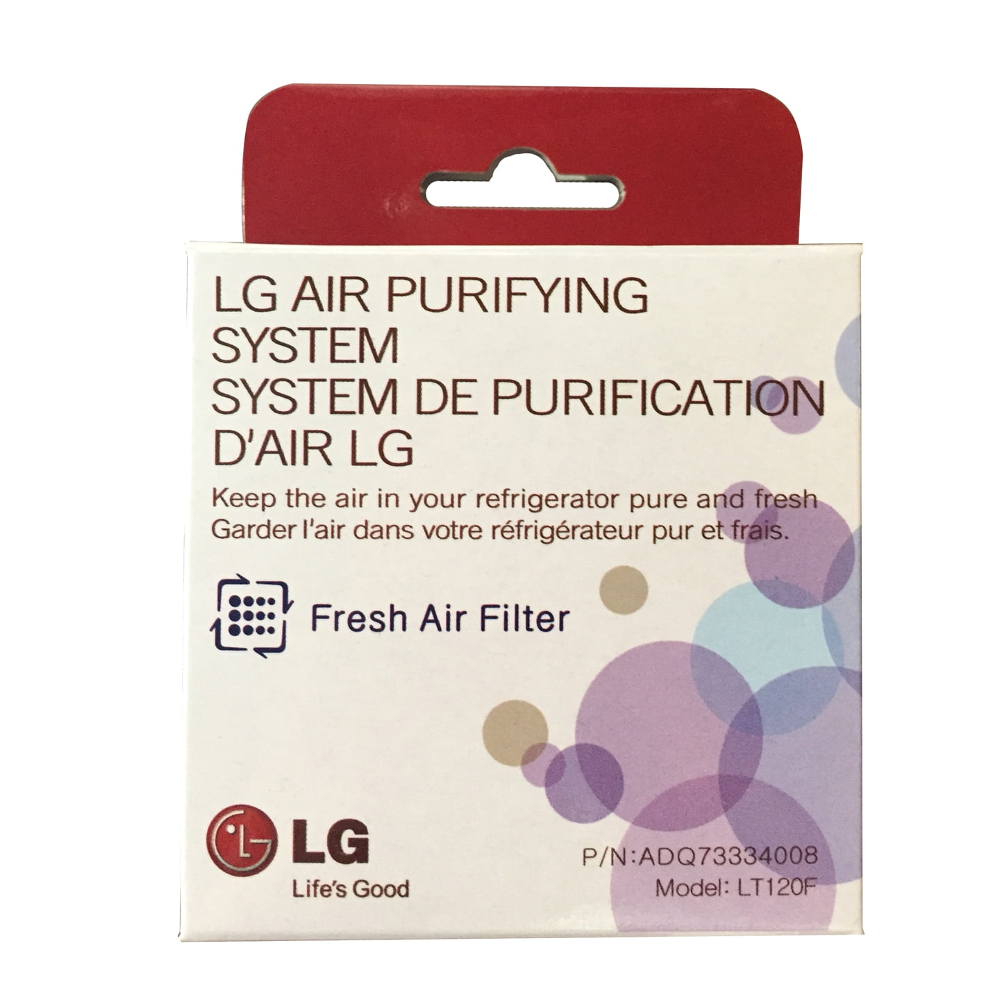 LG LT120F ADQ73214404 Fresh Air Replacement Refrigerator Air Filter 2 Pack 