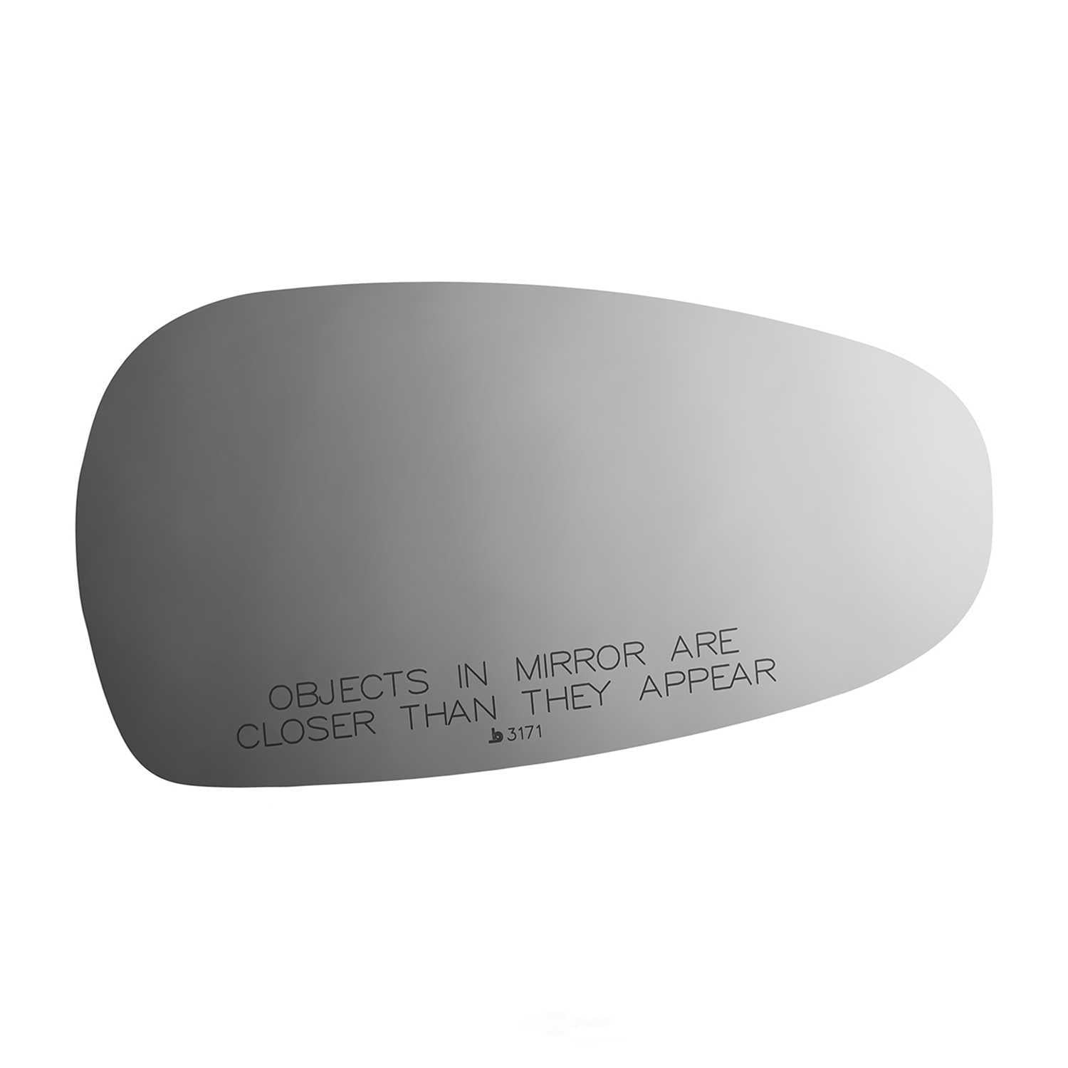 Burco Side View Mirror Replacement Glass - Clear Glass - 3171