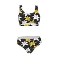 thumbnail image 7 of Salouo Lilies Flowers for Women's Bikini Swimsuits Two Piece Sporty Swimsuits Low Rise Summer Beach Swim Bathing Suits, 7 of 7