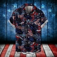 thumbnail image 3 of Eashery Button Down Shirts for Men Turndown Collar Spring Mens Tops Dark Blue 2XL, 3 of 5