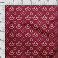 thumbnail image 2 of oneOone Georgette Viscose Carmin Rouge Tissu Ethnique Bandhani Robe Tissu Tissu Imprimé par la Cour 42 Pouces de Large, 2 of 4