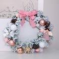 thumbnail image 4 of Christmas Clearance! BOBOMOTI 16 inch Christmas Wreath with Silver Bristles and Pine Cones Christmas Artificial Wreath for Winter Decorations, 4 of 6
