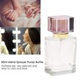 thumbnail image 1 of Atomizador De Perfume Portátil – 50 Ml De Vidrio Vacío Rellenable Transparente, Cuentagotas Cuadrado Con Aplicador For De Spray Para Viajes (Rosa) Ecomeon no, 1 of 6