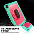thumbnail image 4 of FIEWESEY for TCL TABMAX 10.4 Inch Tablet Case,Heavy-Duty Shockproof Kids Friendly Hybrid Rugged Protective Case for Nokia T20/Nokia T21/TCL Tab Pro 5G 9198S/VASTKING KingPad M10 Tablet(Green/Pink), 4 of 6