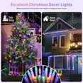 thumbnail image 5 of JMEXSUSS 33ft 100 LED Easter Lights Indoor, Clear Wire Multicolor Christmas Tree Lights Outdoor Waterproof, 8 Modes Plug-in Easter Lights String for Easter Christmas Tree Party Xmas, 5 of 6