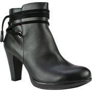 Women's Rialto Pennicott Ankle Bootie Black Smooth Polyurethane 8.5 M