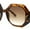 Tortoise - Brown, variant on Womens Octagonal Retro Beveled Thick Rim Chic Mod Sunglasses Black - Green Yellow
