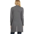 thumbnail image 4 of Women's Casual Long Sleeve Open Cardigan with Side Pockets, 4 of 5
