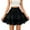 Black, variant on Womens Skirts Lace Up Cake Mini Skirts Ballet Style High Waist Mesh Academy Preppy Style Cute Skirts Trendy Skirts For Ladies