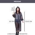 thumbnail image 2 of Impermeable Unisex, Ligero , Negro, Talla Mediana Adulto , Resistente Black Mamut IMPERMEABLE RAINY, 2 of 5