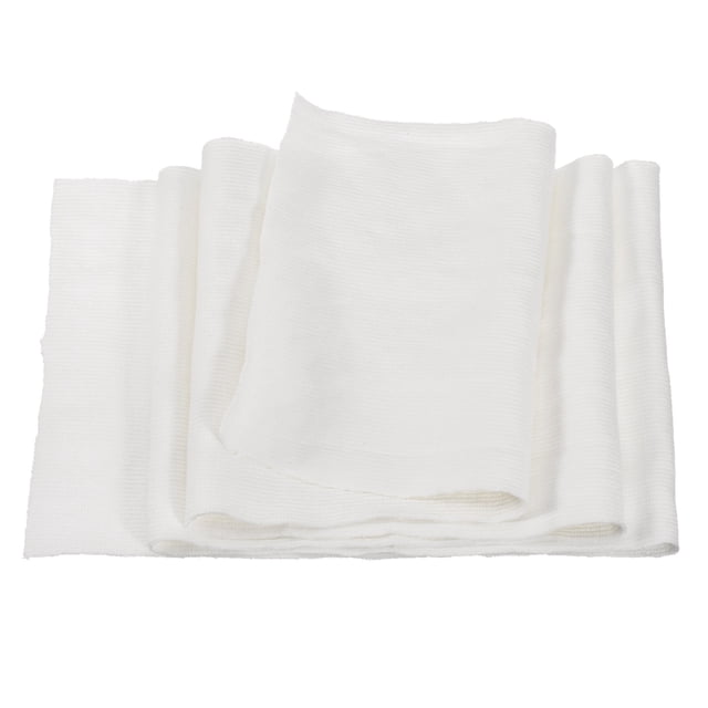 Uxcell Elastic Cuffs Ribbed Trims Cotton Fabric Knit Rib Stretch Tape Cuff Sleeve Waistband for Sewing Cream White 39"x6"