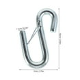 thumbnail image 2 of Heavy Duty Towing J Hooks Safety Chain Attachment Tow Hook for Car RV Trailer Metal Anti-Slip for Vehicle Modification Towing Accessories, 2 of 9