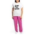 thumbnail image 4 of CafePress - Fine Like Wine Women's Light Pajamas - Women's Short Sleeve Print T-Shirt and Pants Light Cotton Pajama Set, 4 of 7