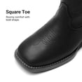 thumbnail image 3 of DREAM PAIRS Women's Cowboy Boots Mid Calf Cowgirl Boots Square Toe Chunky Heel Embroidery Stitched Western Boots, 3 of 7
