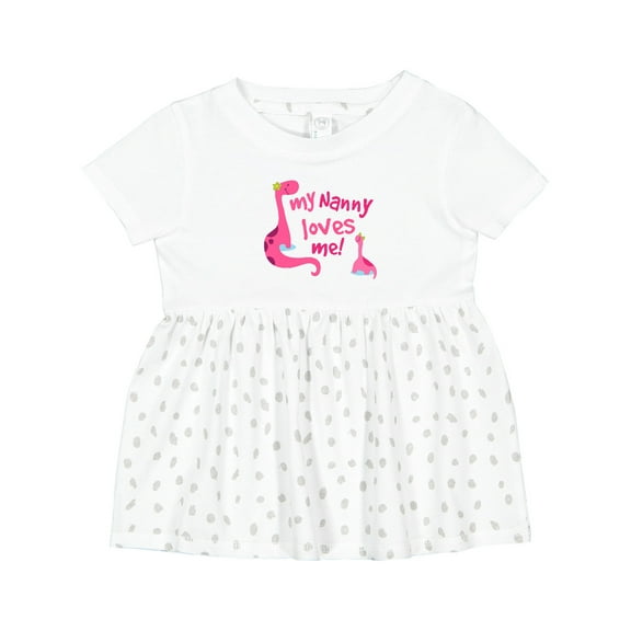 Inktastic My Nanny Loves Me Girls Baby Dress