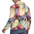 thumbnail image 3 of KLL Easter Eggs Print Mens Hoodie Long Sleeve Casual Pullover Hooded Sweatshirt Fashion Drawstring Hoodies with Pocket-4X-Large, 3 of 6