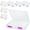 Colorful, variant on 6 Pcs Clear Paper Storage Box A4 Plastic File Box Document Paper Organizer Storage Board Game Project Cases Containers with Buckle for Craft, Magazine(Colorful,12.4 x 9.84 x 1.18 Inches)