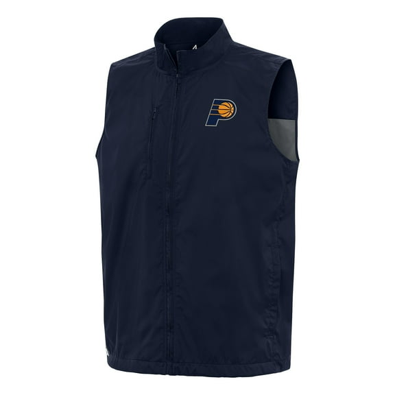 Men's Antigua  Navy Indiana Pacers Brisk Full-Zip Vest