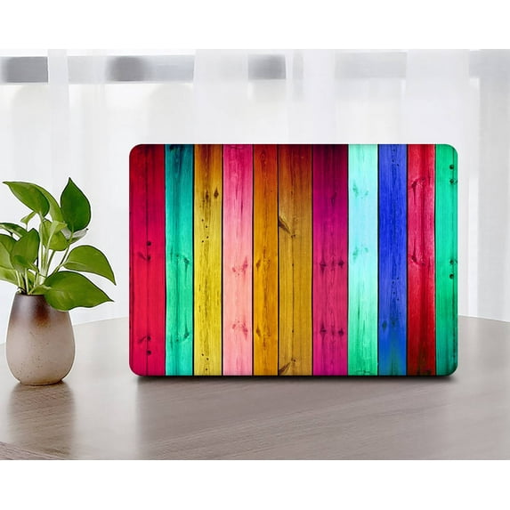 KSK KAISHEK Hard Shell Case Cover Compatible with Old MacBook Pro 13 inchs( No Touch, 2015/2014/2013/end 2012) + Black Keyboard Cover Model A1502 & A1425, No CD-ROM, No USB-C Wood grain A 104