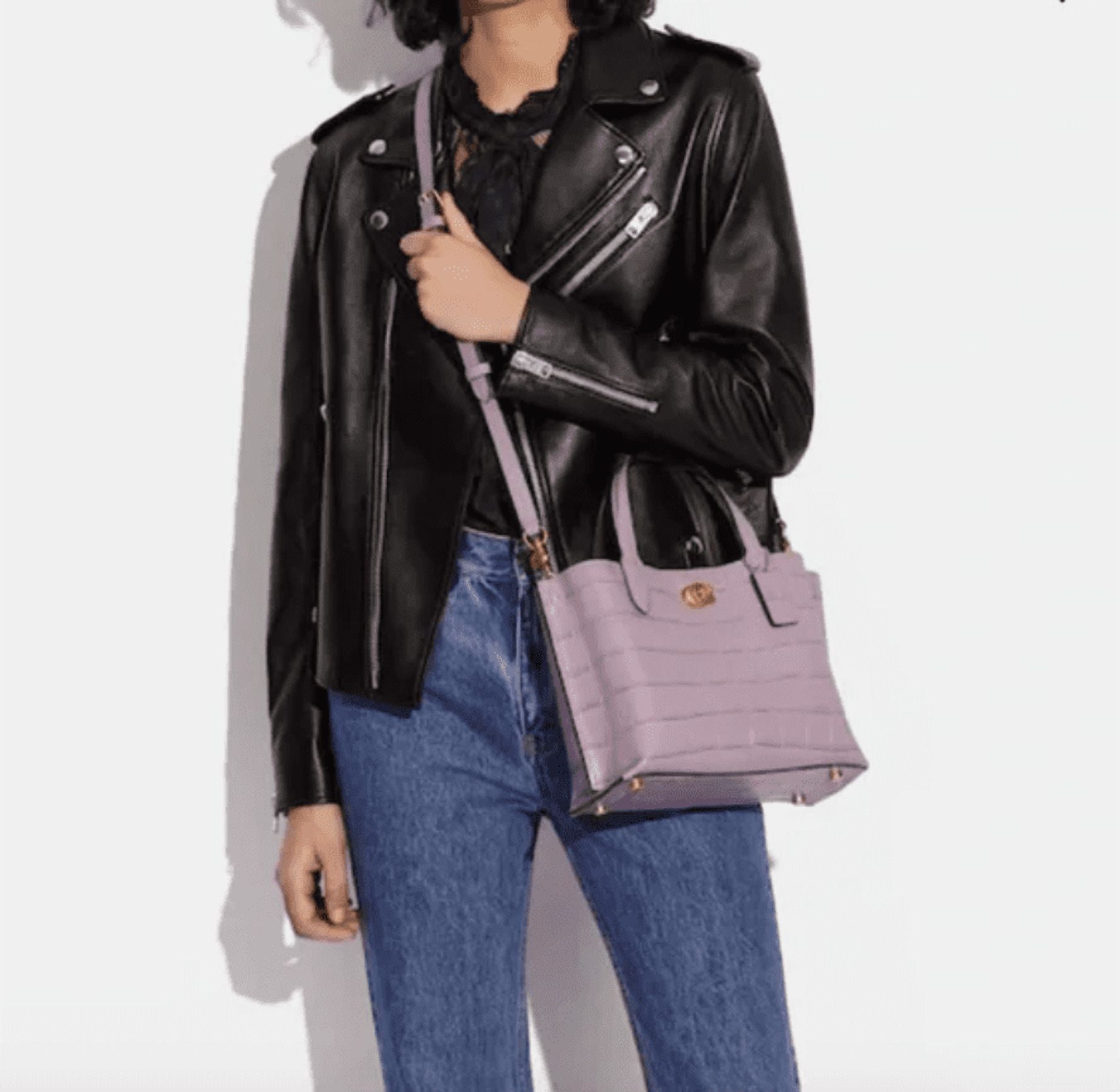 Coach Embossed Croc Willow Mollie Tote 24