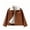 Brown, variant on Boys Winter Jackets, Corduroy Fleece Lined Lapel Thermal Kids Outerwear Dark Blue Size 5-6 T