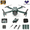 Green, variant on OEKE Drone with 4K HD Dual Camera for Adults Kids, RC Quadcopter with 3 Modular 1800mAh Batteries for 30 Mins Long Flight