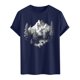 thumbnail image 4 of Camisa Casual de Cuello de la Tripulación de la Impresión de la Selva de Manga Corta Top Ligero de Poliéster para los Hombres, Camiseta de Manga Corta para el Uso Diario de Primavera Verano, 4 of 9