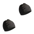thumbnail image 3 of Eigraketly Gorro de natación de moda de nylon - Amplia aplicación para todas las edades Gorro de natación elástico Gorro de piscina negro negro 2Conjunto, 3 of 6