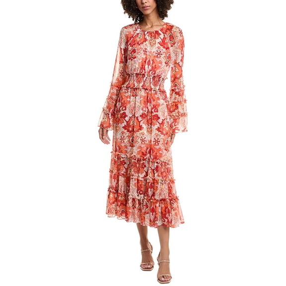 Cinq à Sept womens Damask Sunnina Midi Dress, 4