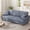 Blue Gray, variant on Patbrela 87" Sofa Couch, Comfy Extra Deep Seat 3 Seater Couch for Living Room with Soft Upholstered Round Arms, Free 2 Pillows, Brown