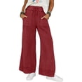 thumbnail image 2 of Stralyhd Barrel Womens Sweatpants Loose Lounge Travel Pants Elastic Workout Fashion Pants High Waist 2026 Gym Outfits with Pockets Green L, 2 of 6