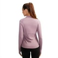 thumbnail image 4 of JANDEL Women Zipper Long Sleeve Sports Training Quick-Drying Top, 4 of 9
