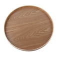 thumbnail image 4 of Aigend Tea Tray - Round Shape Solid Wood Tea Coffee Snack Food Meals Serving Tray Plate Restaurant Trays 37.5cm(??), 4 of 8
