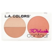 (2 Pack) L.A. Colors CBL804 Honey Bun 3D Blush Contour, 0.28 oz (2 pack)
