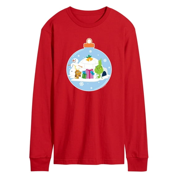 Dr. Seuss The Grinch - Little Grinch - Christmas Igloo - Men's Long Sleeve T-Shirt