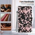 thumbnail image 4 of Cowithday Wallet Flip Case for Samsung Galaxy S23, Magnetic Folio Kickstand Card Holders PU Leather Shockproof Wrist Strap Women Girls Men Phone Cover for Samsung S23 5G 6.1-inch, Plum Blossoms, 4 of 6