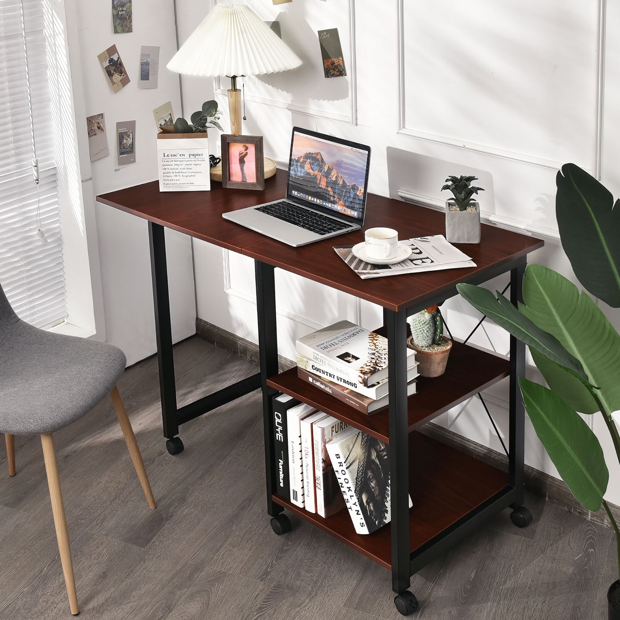 Folding rolling deals desk
