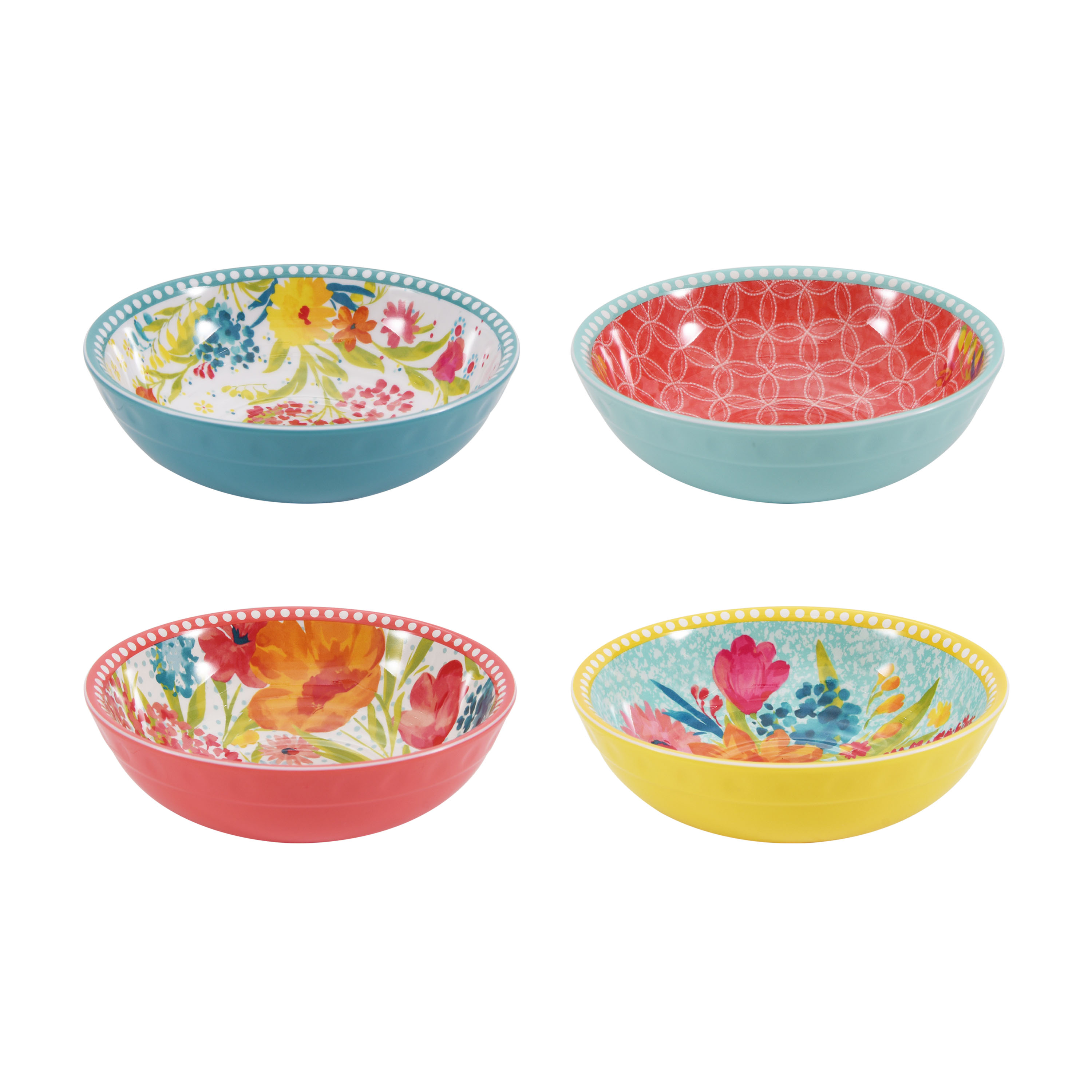 Serving Tray The Pioneer Woman Melamine Chip Bowl 2 Dip Bowls 4 pc Set