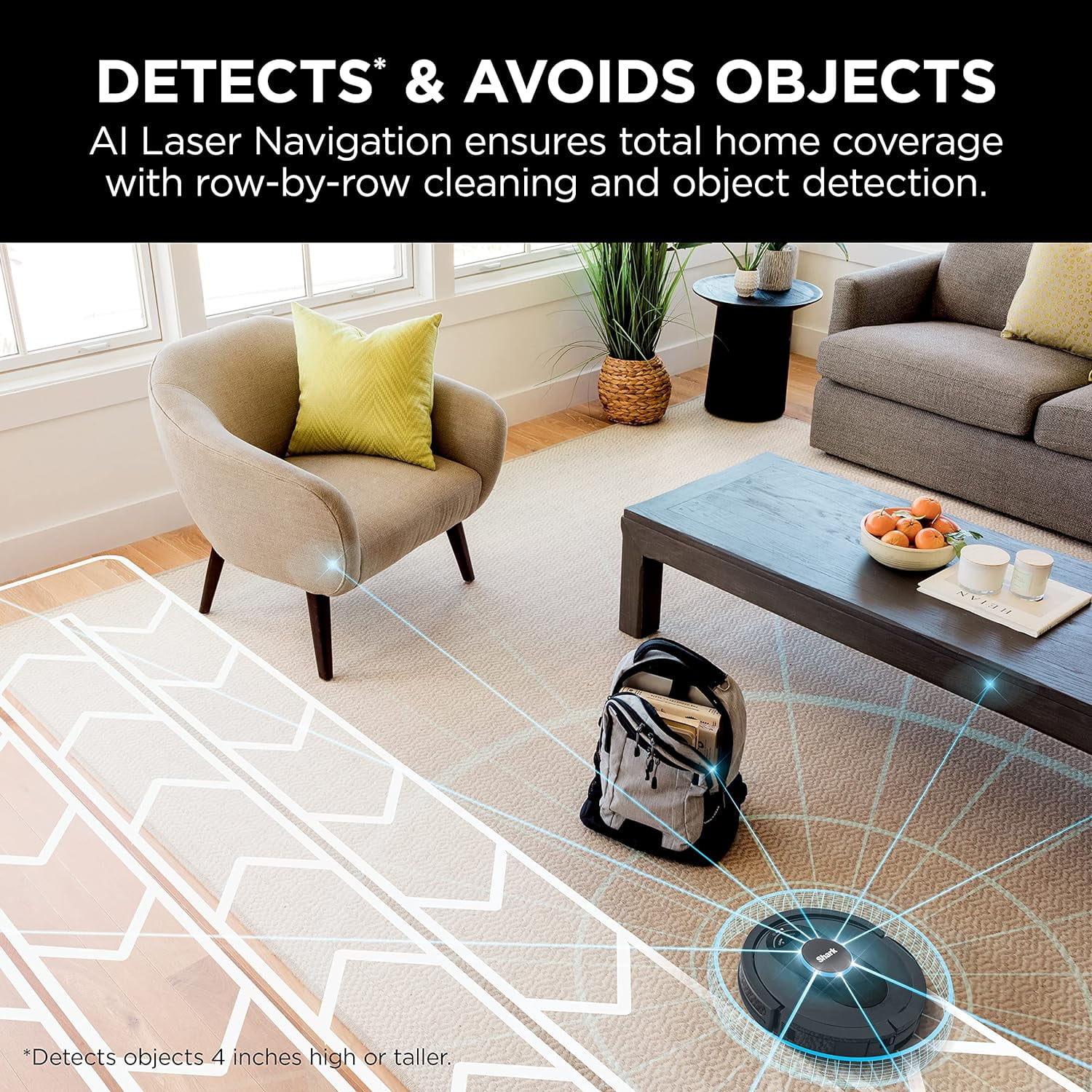 Restored Shark R-AV2501S HEPA Self-Empty Base, Bagless, 30-Day Capacity LIDAR Navigation Perfect for Pet Hair AI Robot Vacuum, Black - (Refurbished)