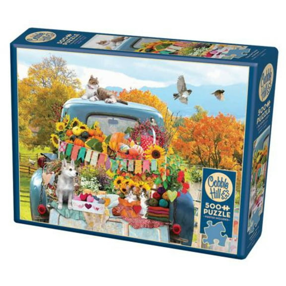 Country Truck in Autumn 500-Piece Puzzle